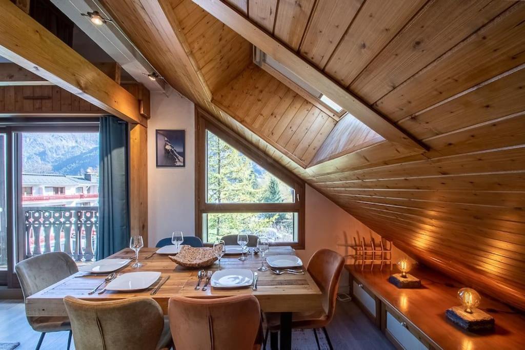 Bel Appartement Entier En Style Chalet A 샤모니 외부 사진