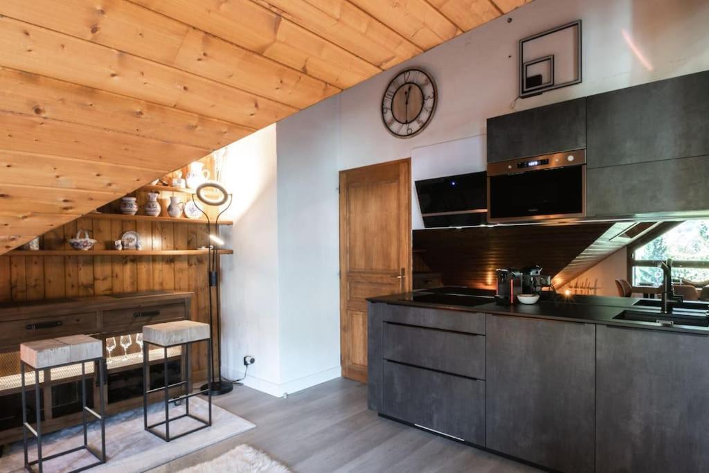 Bel Appartement Entier En Style Chalet A 샤모니 외부 사진